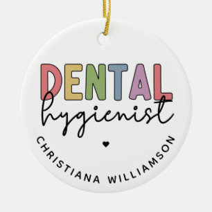 Tandarts Hygiënist RDH Cadeaus met Eigen Naam Keramisch Ornament
