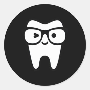 Tandarts Hygiëniste Assistent Tandheelkunde Ronde Sticker
