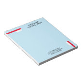 Tandarts kantoor notitieblok met tandartspraktijk (Schuin)