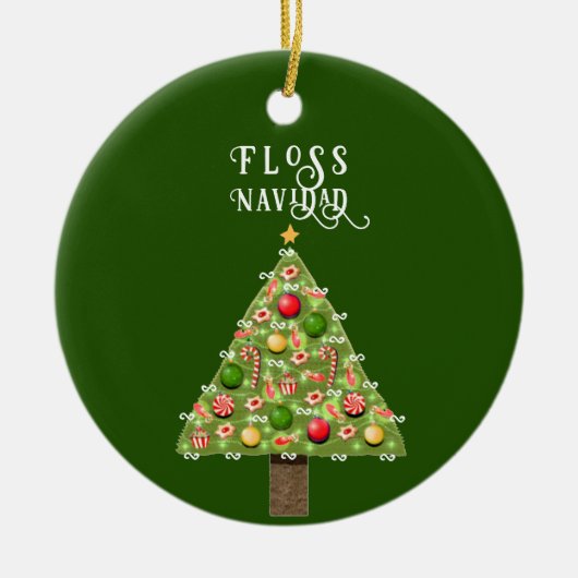 Tandarts Kerst Collectible Keramisch Ornament (Voorkant)