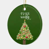 Tandarts Kerst Collectible Keramisch Ornament (Links)