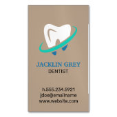 Tandarts Magnetisch Visitekaartje (Voorkant Verticaal)