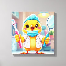 Tandarts Meisje Canvas