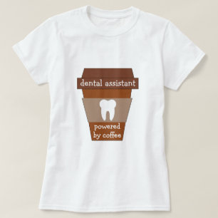 tandarts met koffie t-shirt