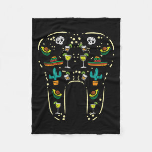 Tandarts Mexico Cinco De Mayo Mexicaanse Onafhanke Fleece Deken