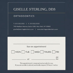 Tandarts Orthodontie Praktijk Afspraakherinnering Visitekaartje