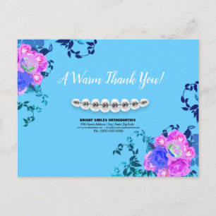 Tandarts Orthodontist Beugels Bedankkaart Briefkaart