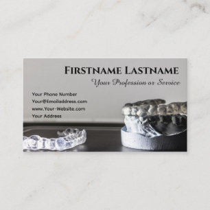 Tandarts orthodontist met afspraak combinatie visitekaartje