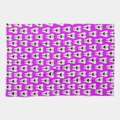 Tandarts Paarse keuken handdoek (Horizontaal)