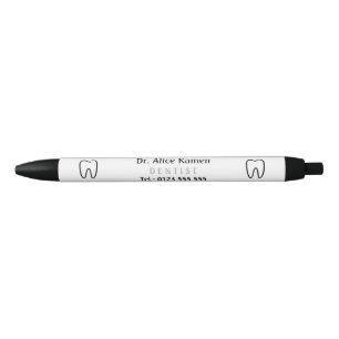 Tandarts   Personaliseerbare Zwarte Inkt Pen