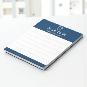 Tandarts Praktijk Tandarts Navy Blauw Wit Notitieblok