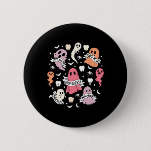 Tandarts spookachtige Halloween mondhygiënist is Ronde Button 5,7 Cm