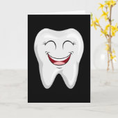 Tandarts Tand Dokter Tand Grappig geschenk idee Kaart (Gele Bloem)