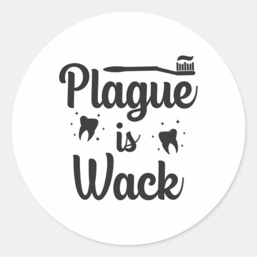 Tandarts Tanden Tanden Tand Grappig geschenk Ronde Sticker (Voorkant)