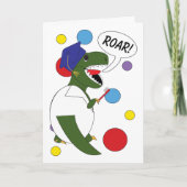 Tandarts Tandschool Afstuderen Dinosaurus Grappig Kaart (Voorkant)