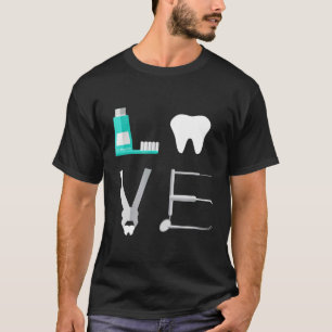 Tandarts Tandschool LIEFDE Tandheelkunde Grappig S T-shirt