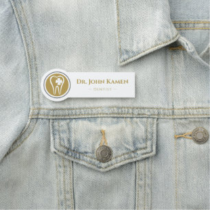 tandarts Teth Logo Name Tag