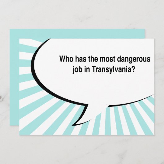 tandarts transsylvania grap kaart (Voorkant / Achterkant)