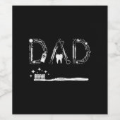 tandarts vader opa opa Vaderdag me Wijn Etiket (Enkel label)