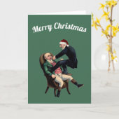 Tandarts vrolijk kerstfeest kaart (Gele Bloem)