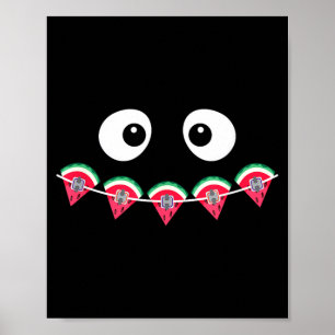 Tandarts Zomer Watermeloen Tandheelkundige Beugel Poster