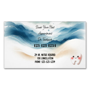 Tandartsafspraak Whimsical Magnetisch Visitekaartje