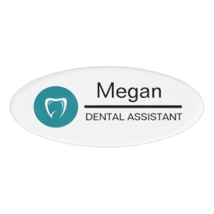 Tandartsassistent Aangepast Tandlogo Naambadge