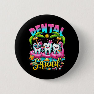 Tandartsassistent Mondhygiënist Gelukkige Zomer Ta Ronde Button 5,7 Cm
