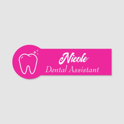 Tandartsassistent Naamplaatje (Voorkant)