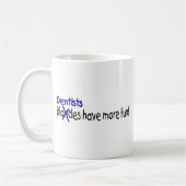 Tandartsen hebben meer flauw koffiemok (Links)