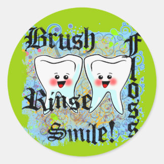 Tandartsen Tandartsen Professionals Ronde Sticker