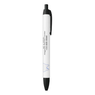 Tandartsenpraktijk ontwerp zwarte inkt pen