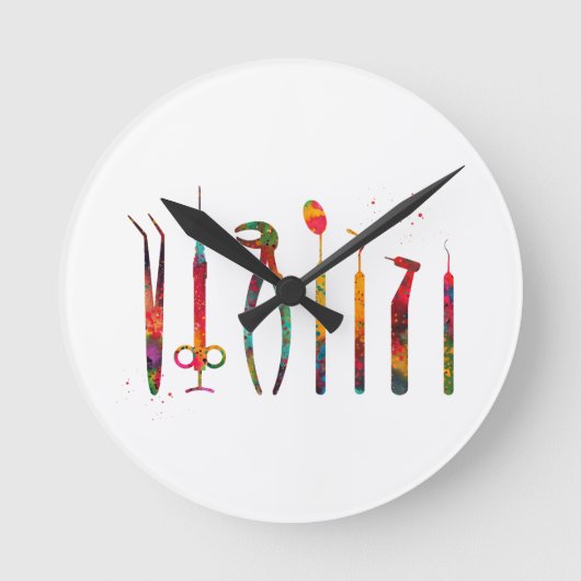 Tandartsgereedschap Ronde Klok (Voorkant)