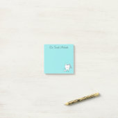 Tandartspraktijk gepersonaliseerde notities post-it® notes (Op bureau)