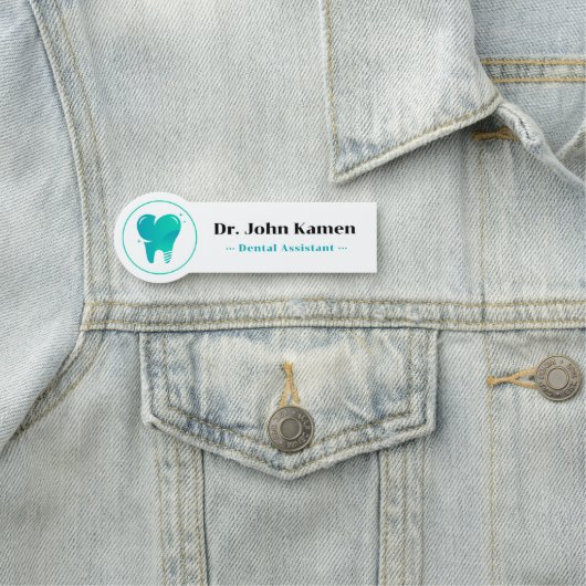 tandassistent | De Logo Teeth Naamplaatje (In situ)