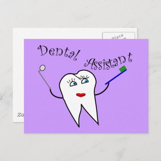 Tandassistent-T-shirts en cadeautjes Briefkaart (Voorkant / Achterkant)