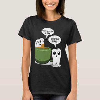 Tandbad in koffie Tandarts Tandheelkundige Hulp T-shirt
