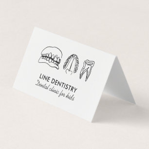 Tandbleekkliniek minimale tandarts visitekaartjes