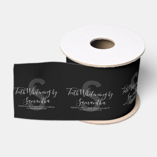 Tandbleking Monogram Letter Naam Grosgrain Lint