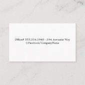 Tandbloem grafisch | tandarts visitekaartje (Achterkant)