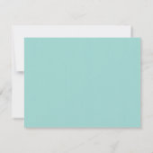 Tandem Bicycle Aqua Wedding RSVP (Dos)