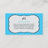 Tandem Bicycle Baby shower Registry Kaart (Achterkant)