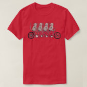 Tandem Bicycle Cat Gang T-shirt (Design voorkant)