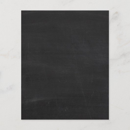 Tandem Bicycle & Chalkboard, Antiek dealer, winkel Flyer (Achterkant)