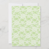  Tandem Bicycle Green Stripe en Lace Kaart (Achterkant)