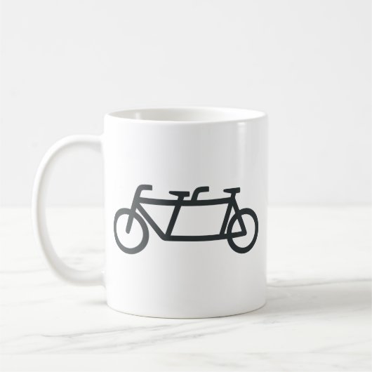 Tandem Bicycle Koffiemok (Links)