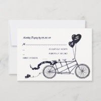Tandem Bicycle Romantique Mariage Décontracté RSVP