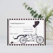 Tandem Bicycle Romantique Mariage Décontracté RSVP (Debout devant)