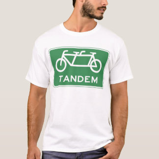Tandem Bicycle Sign T-shirt