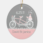 Tandem Bicycle Wedding Keepomwille Ornament (Links)